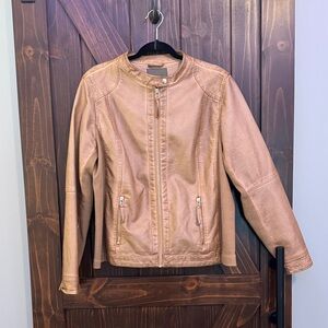 Maurices Tan Leather Jacket